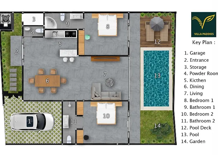 Вилла Paddies - Charming 2 Bedroom With Aircon Living High Speed Wi-fi